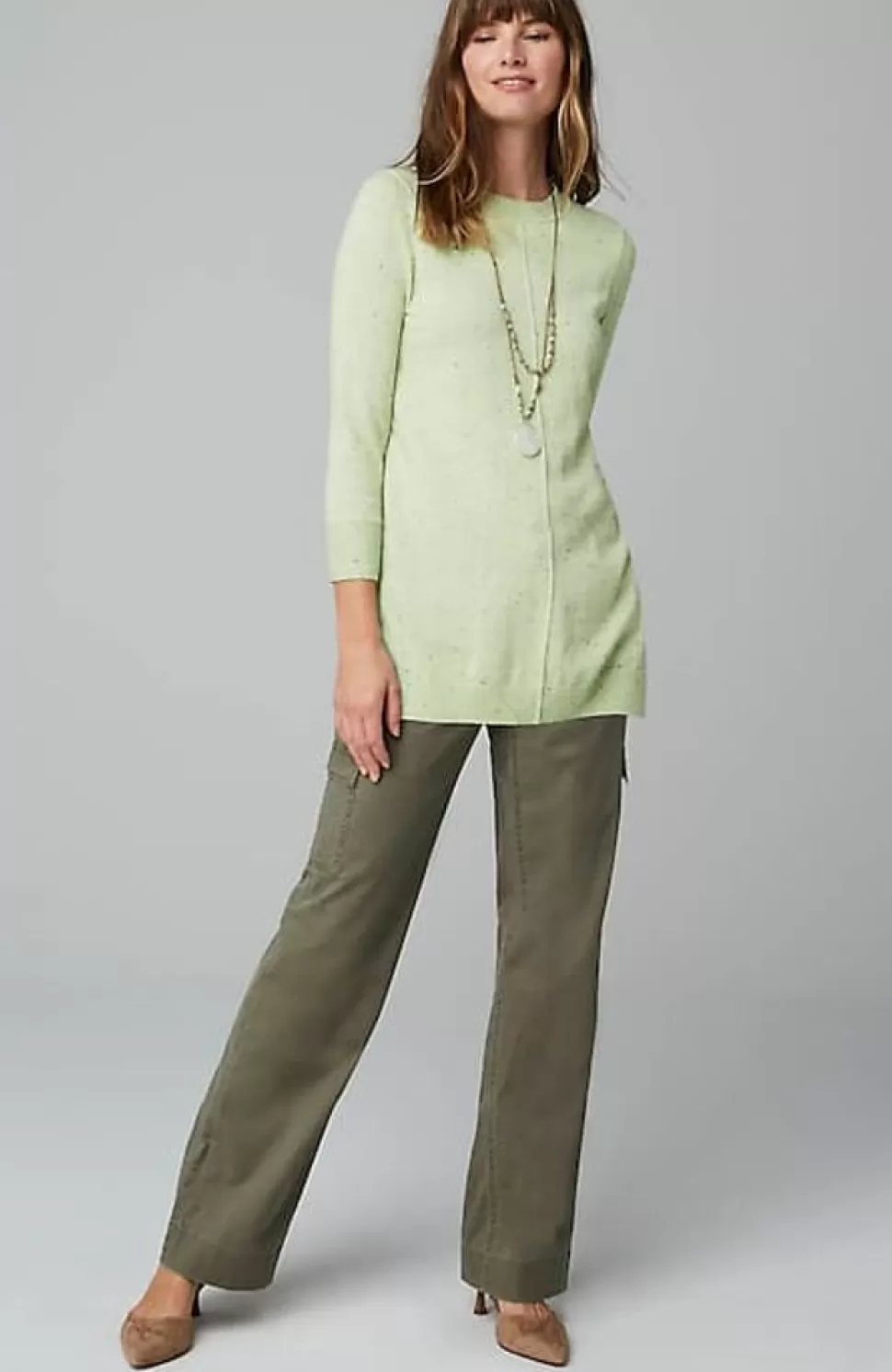 Tweed Pintucked Pullover Sweater | Jjill | J.Jill Flash Sale