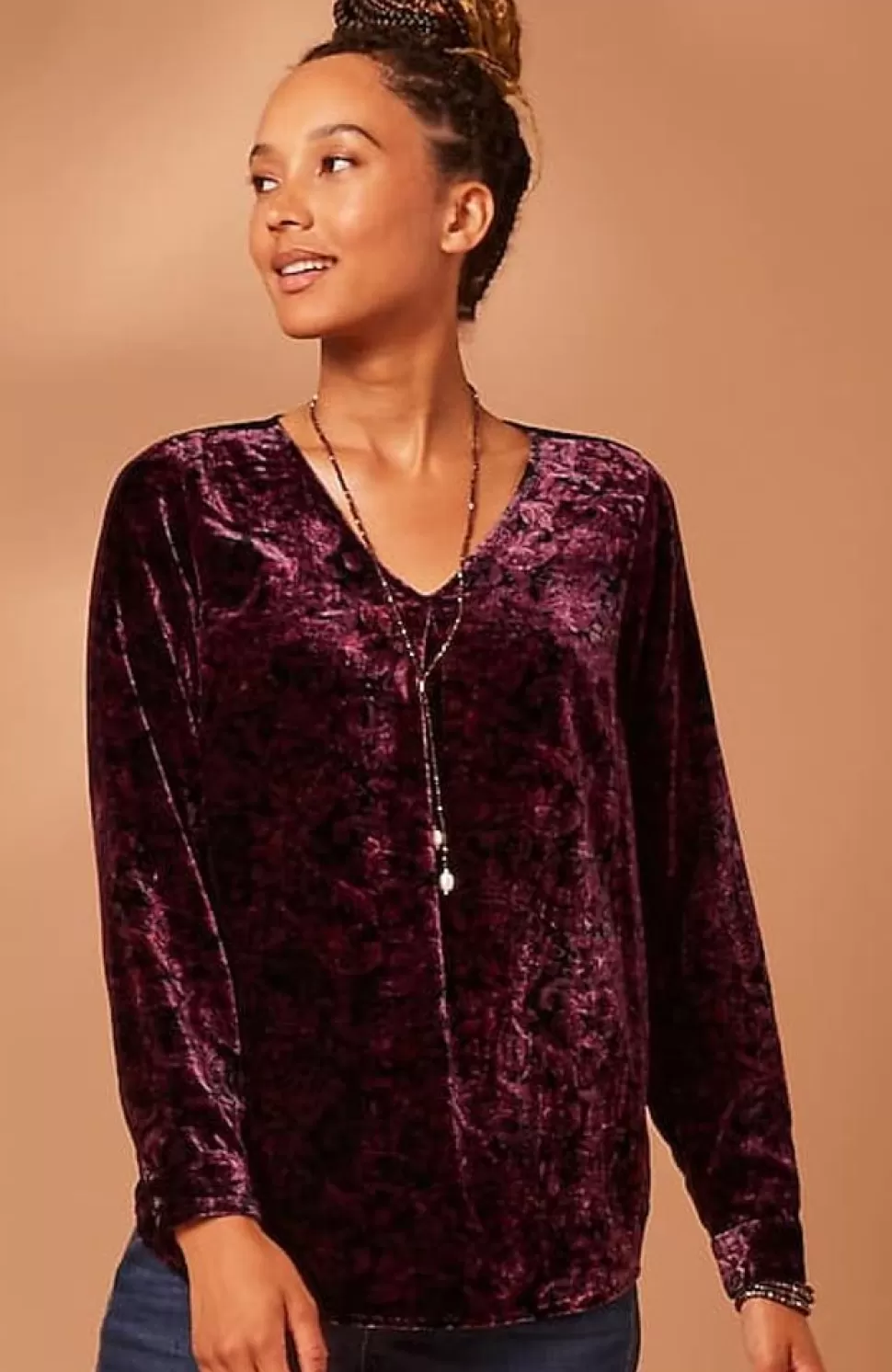 Velvet Paisley-Printed Top | Jjill | J.Jill Cheap