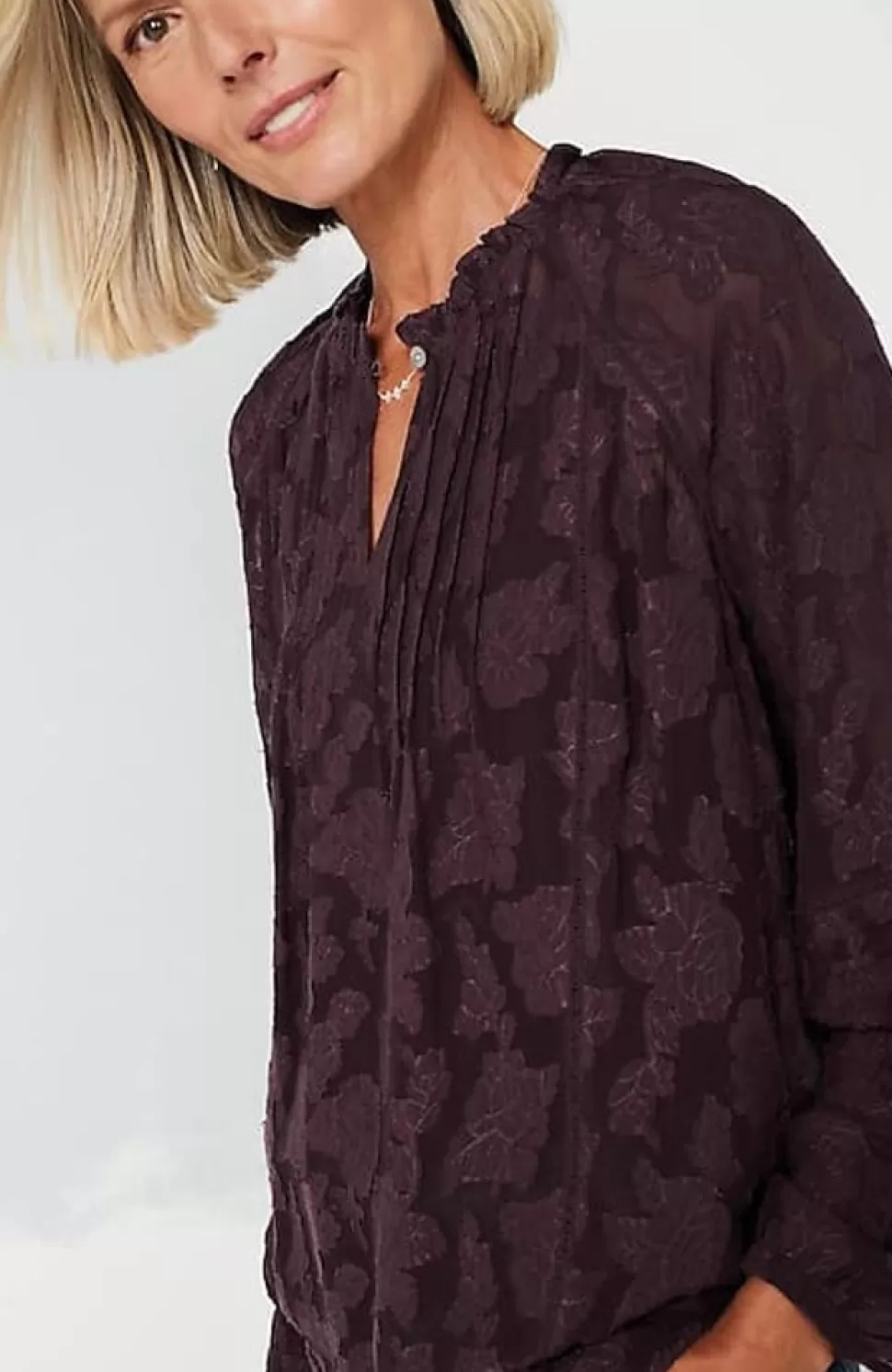 Ventana Jacquard Popover | Jjill | J.Jill Flash Sale