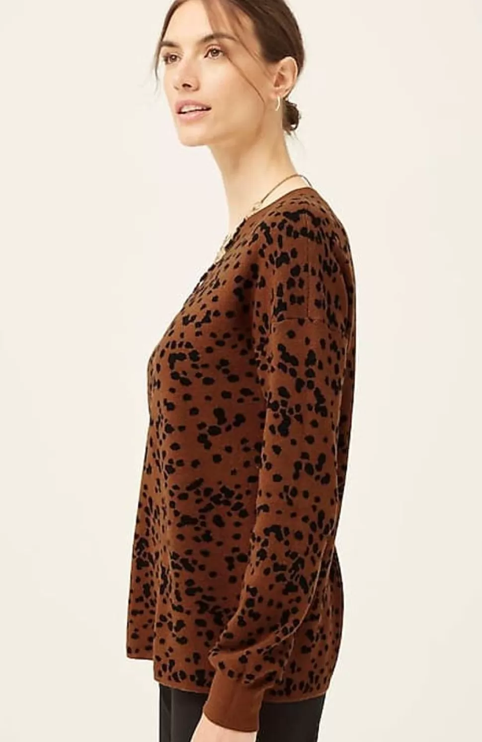 Wearever Abstract-Leopard Sweater | Jjill | J.Jill Cheap