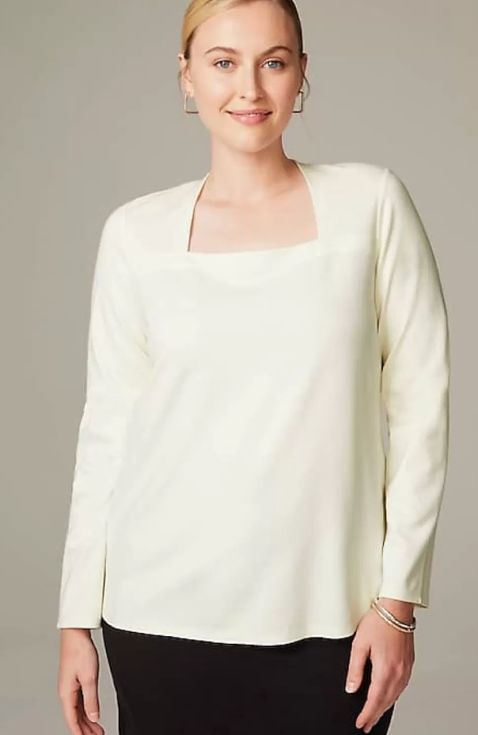 Wearever Double-Face Jersey Square-Neck Top | Jjill | J.Jill Fashion