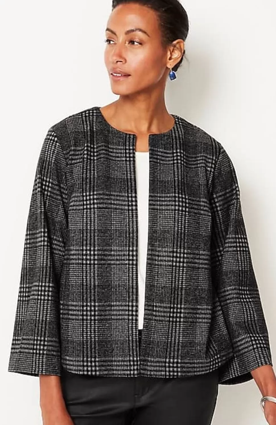 Wearever Double-Knit Jacquard Cropped Jacket | Jjill | J.Jill Sale