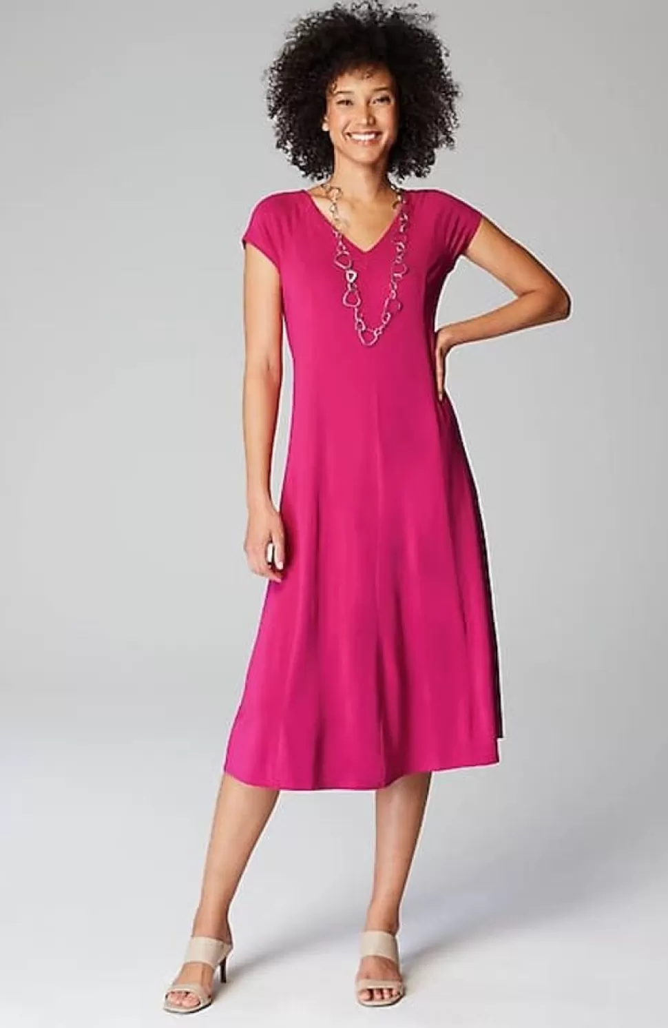 Wearever Draped Cap-Sleeve Dress | Jjill | J.Jill Shop