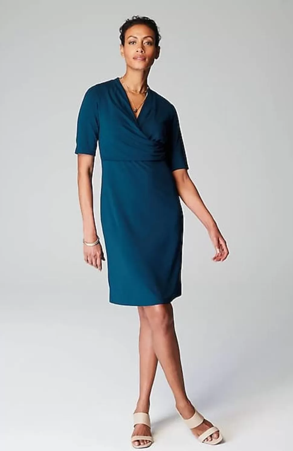 Wearever Draped Twist-Front Dress | Jjill | J.Jill Sale