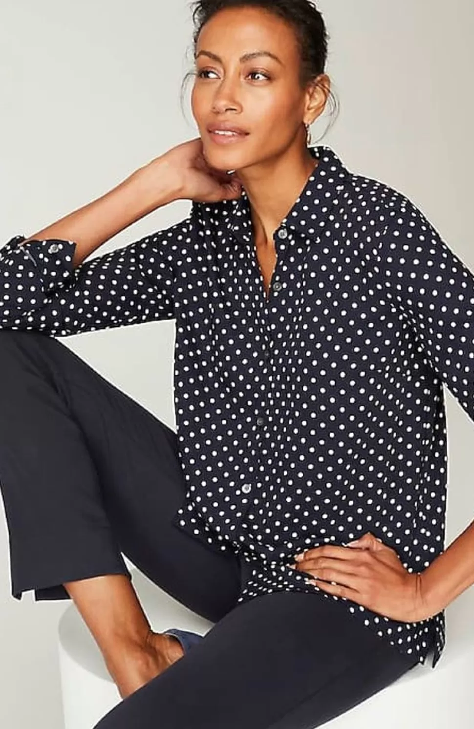 Wearever Easy-Care A-Line Button-Front Shirt | Jjill | J.Jill Sale