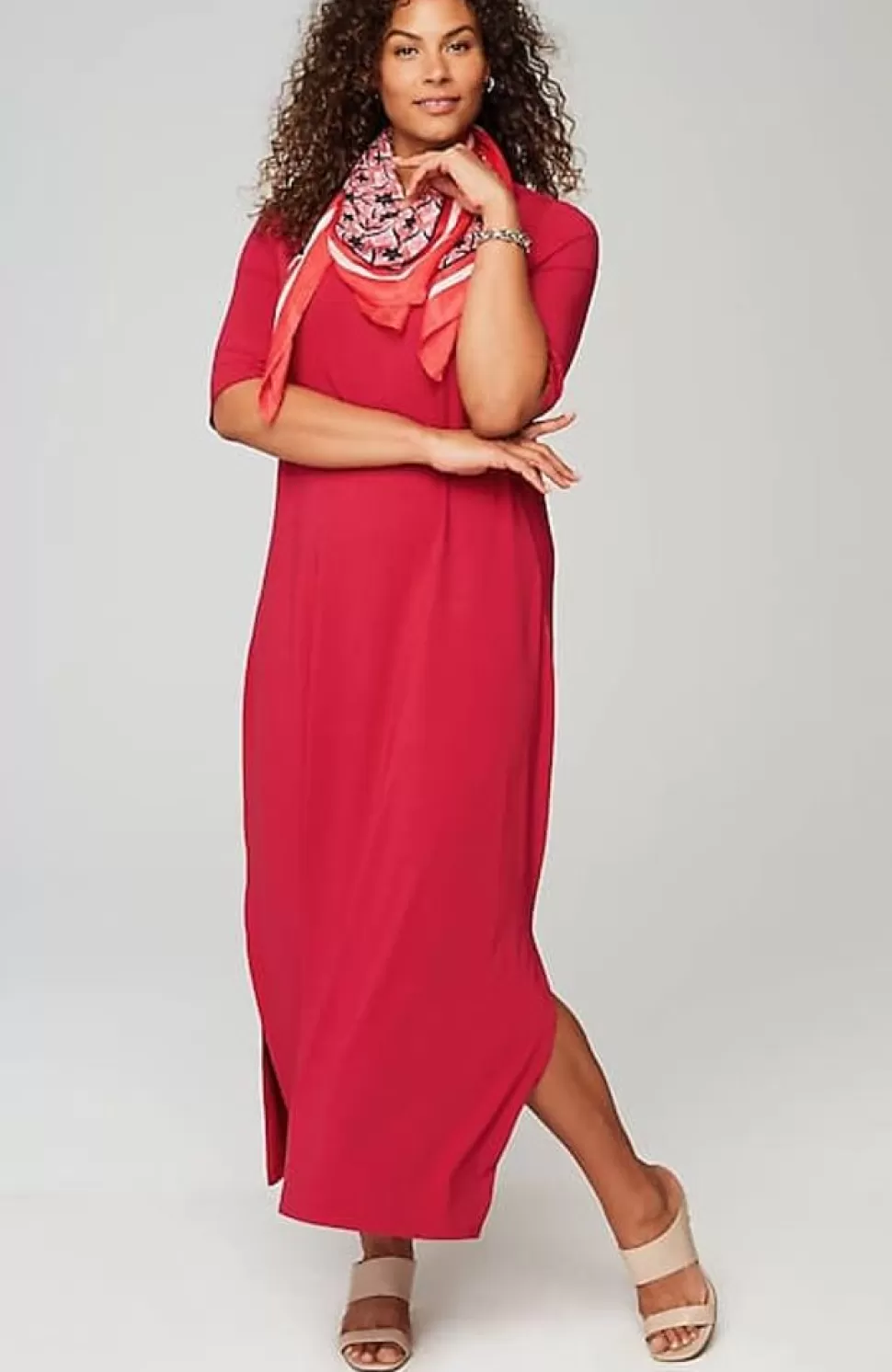 Wearever Elbow-Sleeve Maxi Dress | Jjill | J.Jill Clearance