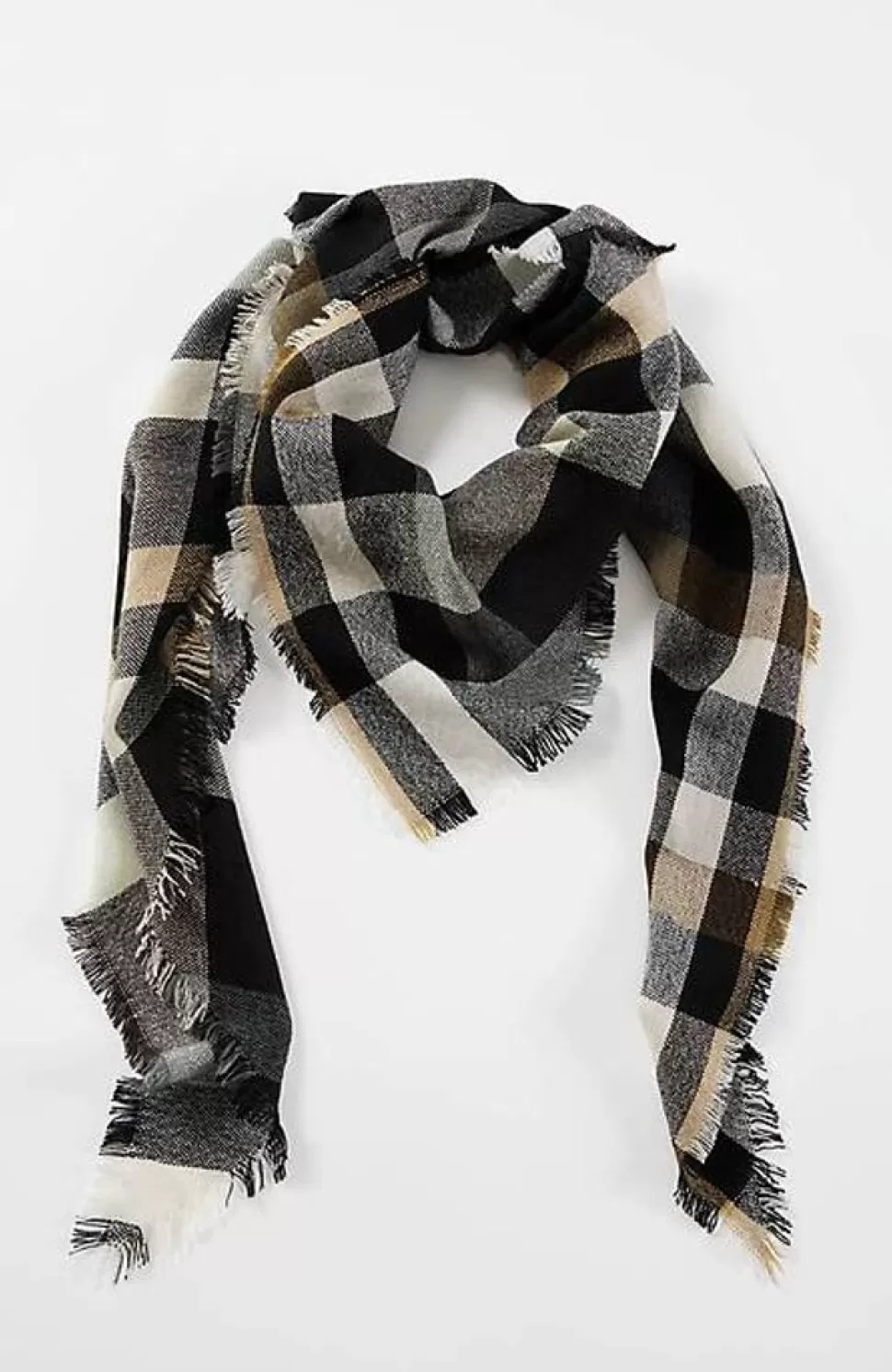 Wearever Neutral Plaid Triangle Scarf | Jjill | J.Jill Discount