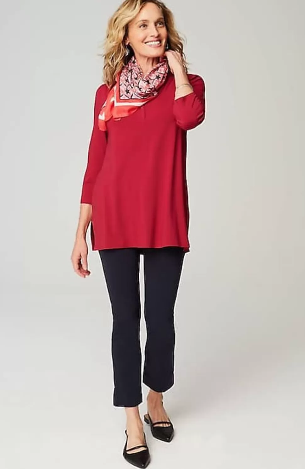 Wearever Shirred-Yoke Split-Neck Tunic | Jjill | J.Jill Store