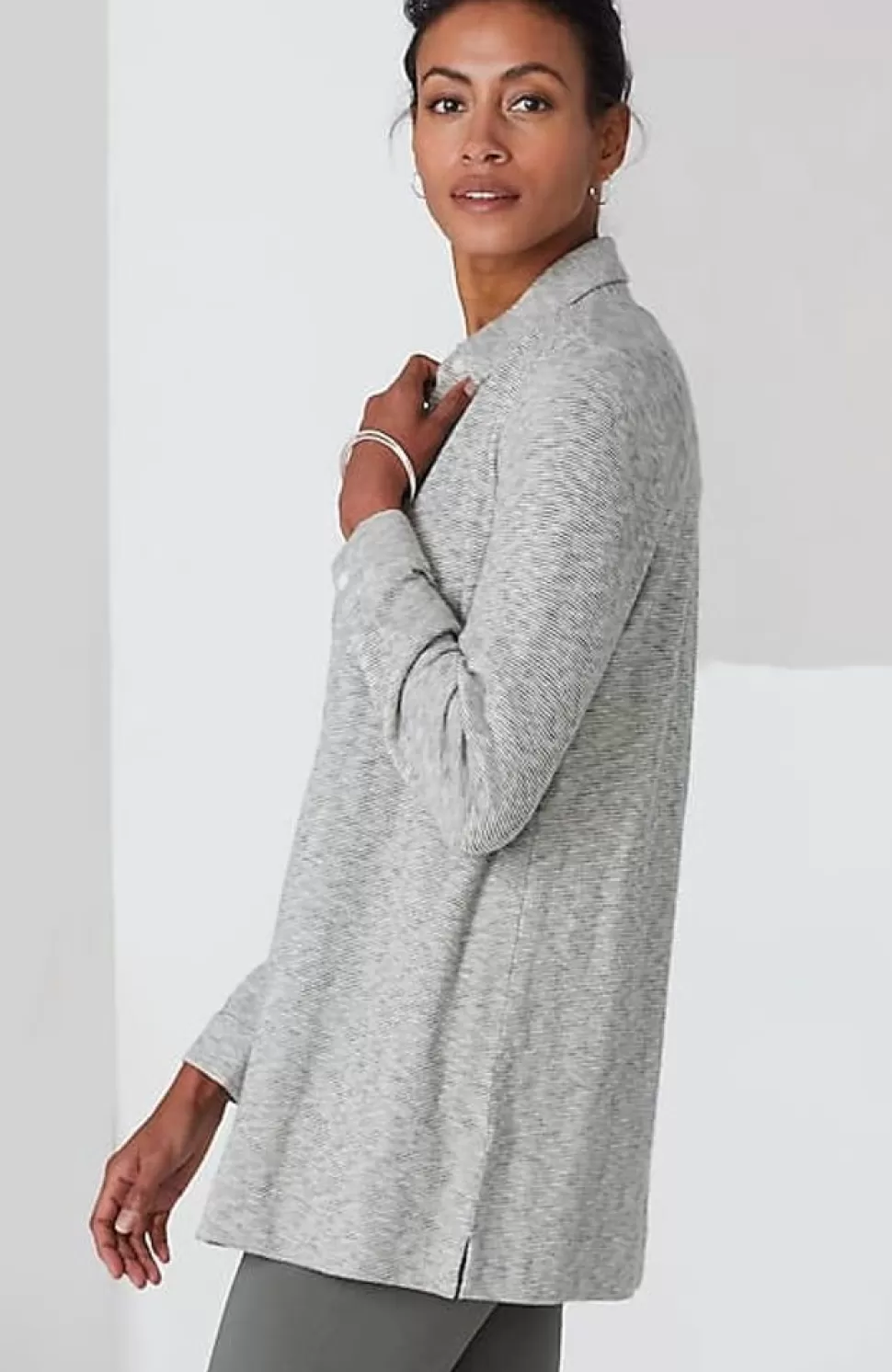 Wearever Textured Button-Front Tunic | Jjill | J.Jill Fashion