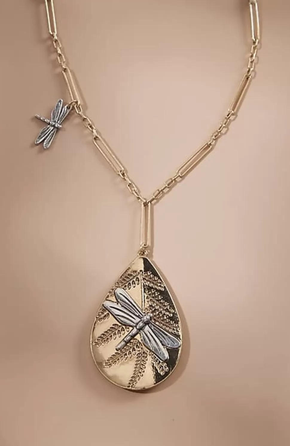 Windswept Petals Dragonfly Pendant Necklace | Jjill | J.Jill New