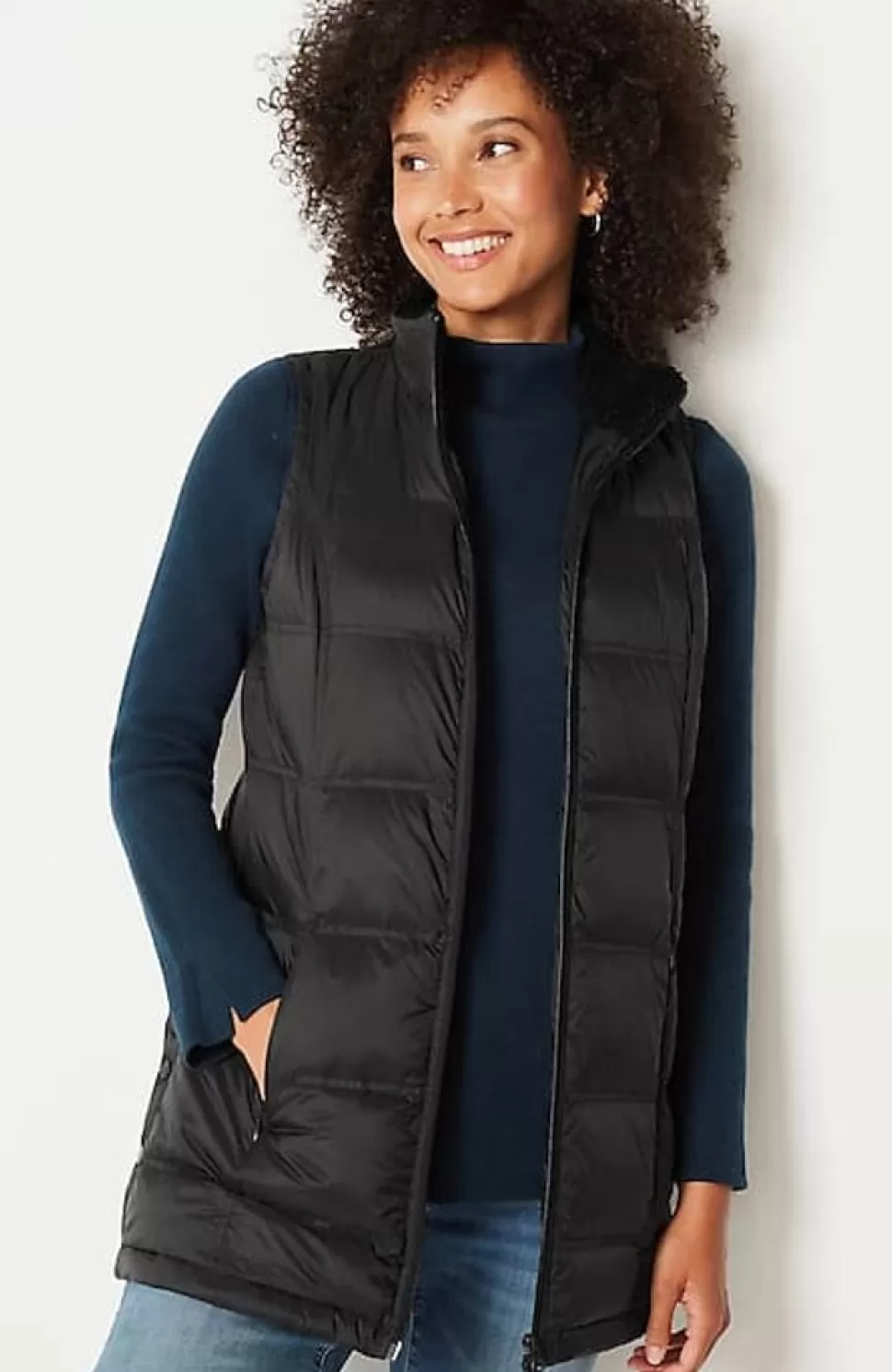 Zip-Front Down Puffer Vest | Jjill | J.Jill Store